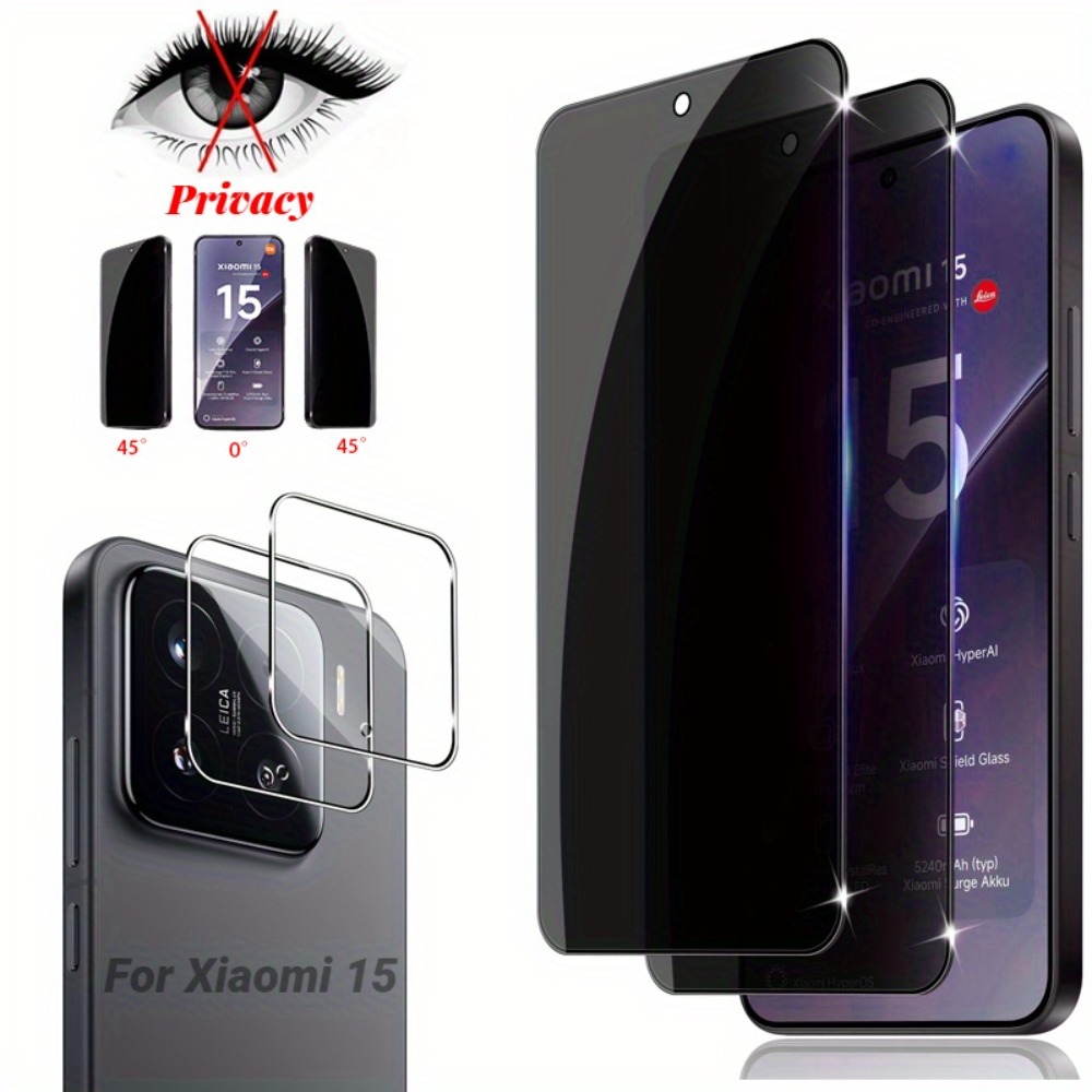 Xiaomi Photography Kit 15 Ultra - 3+3 3Pcs Privacy-Screen Protector 3Pcs Camera