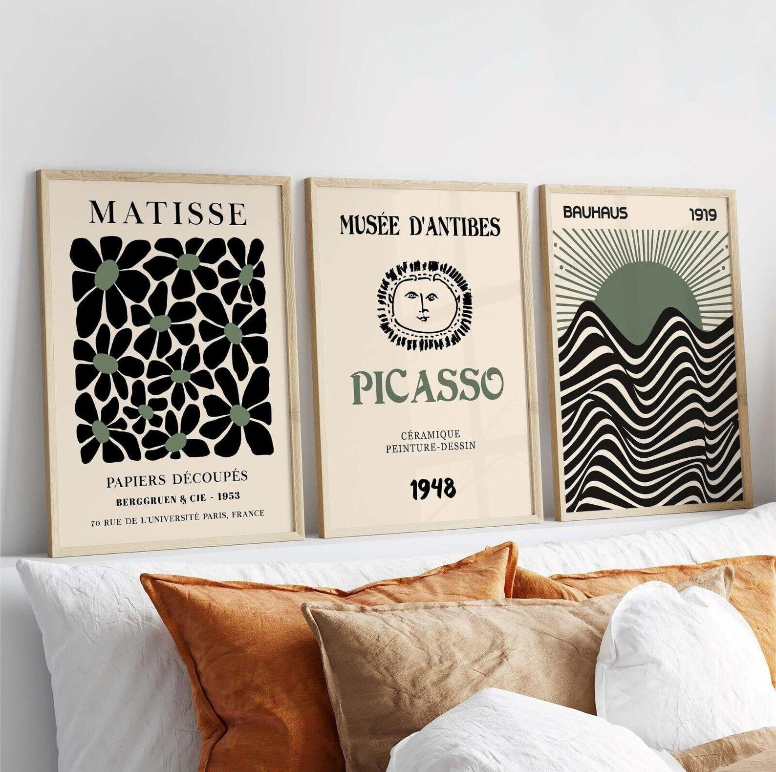 Photography Design - 3pcs/set Retro Matisse Canvas Wall Art