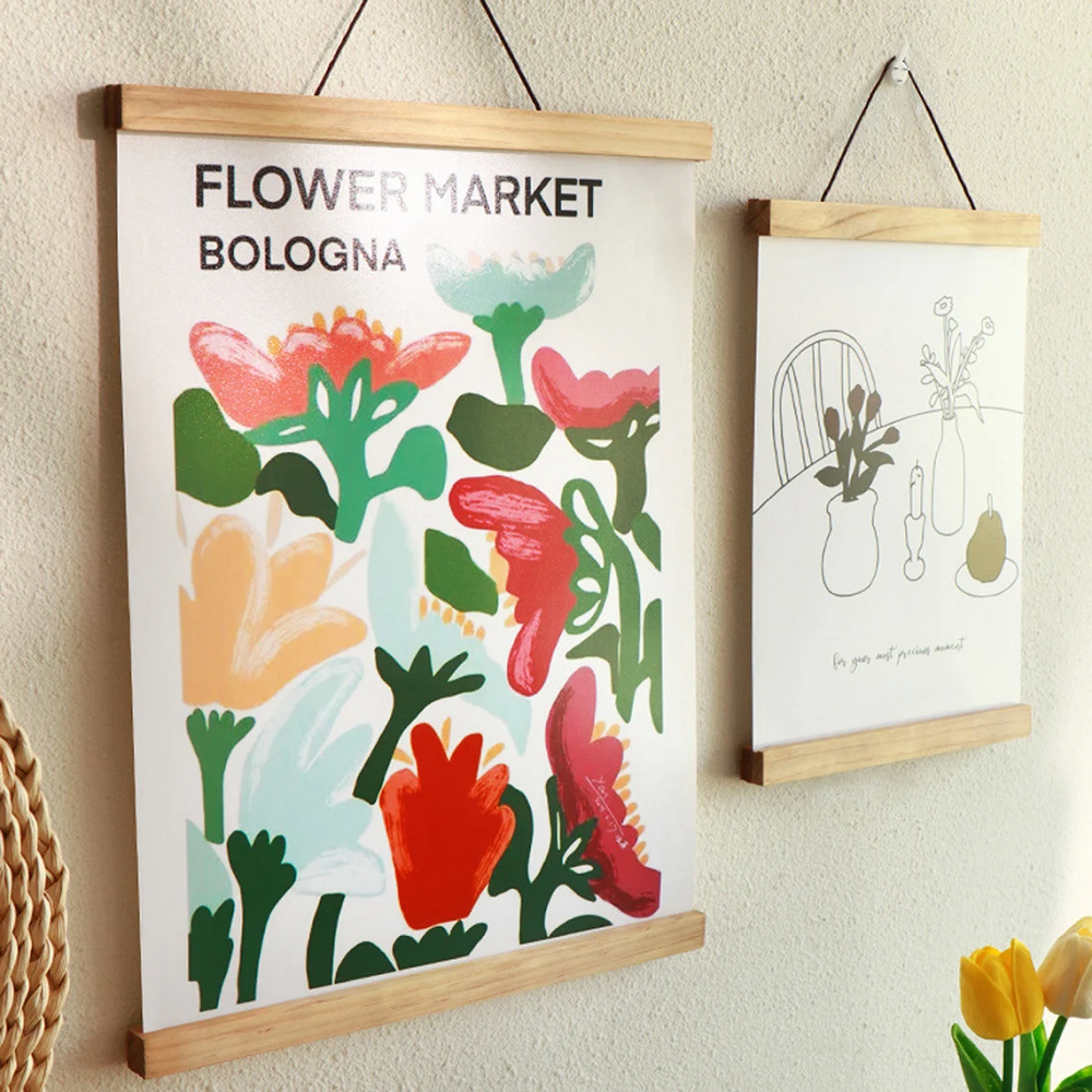 Photography Exhibition - 1PC Magnetic Wooden Picture Hanger Frames