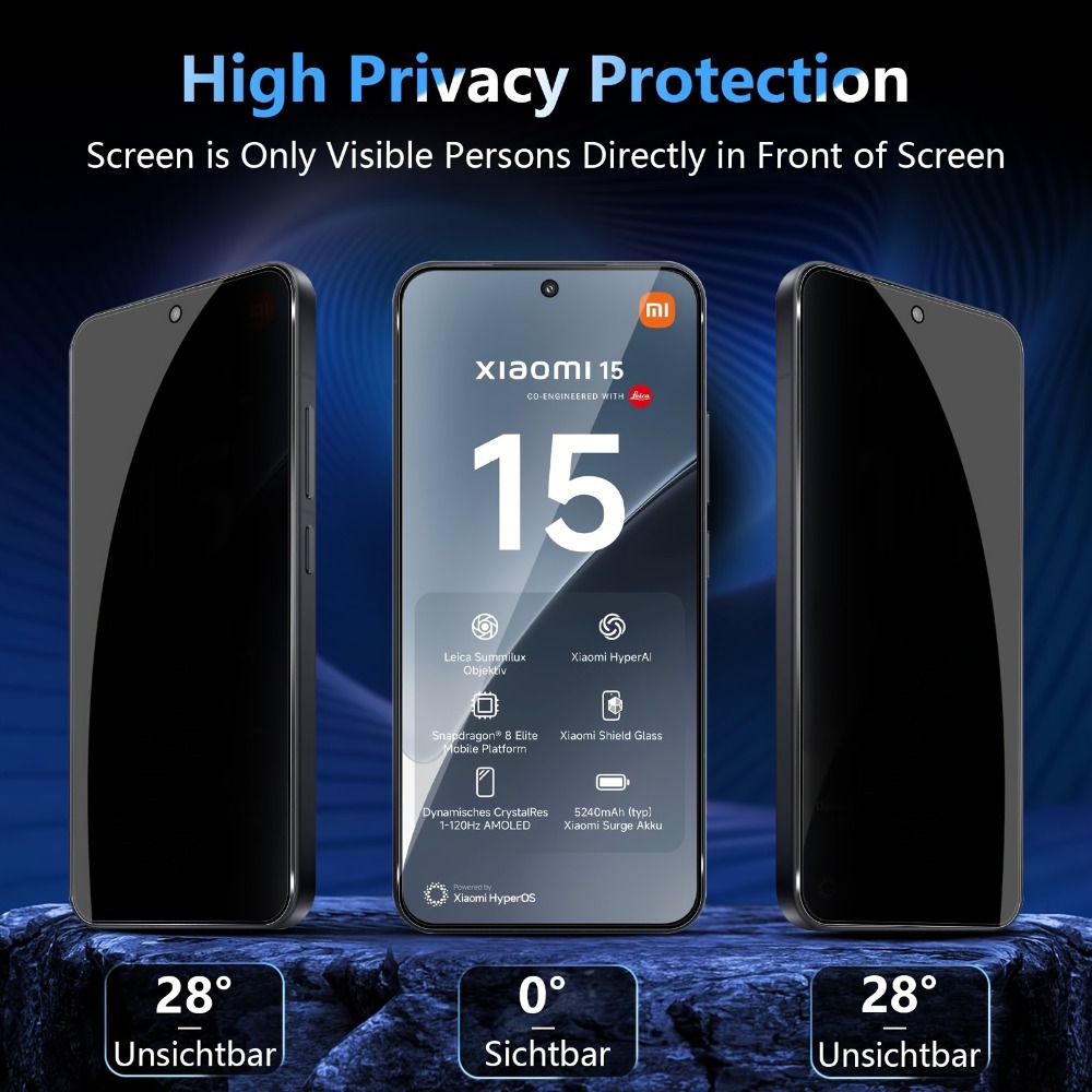 3+3 3Pcs Privacy-Screen Protec - Xiaomi Photography Kit 15 Ultra recensione e prezzo