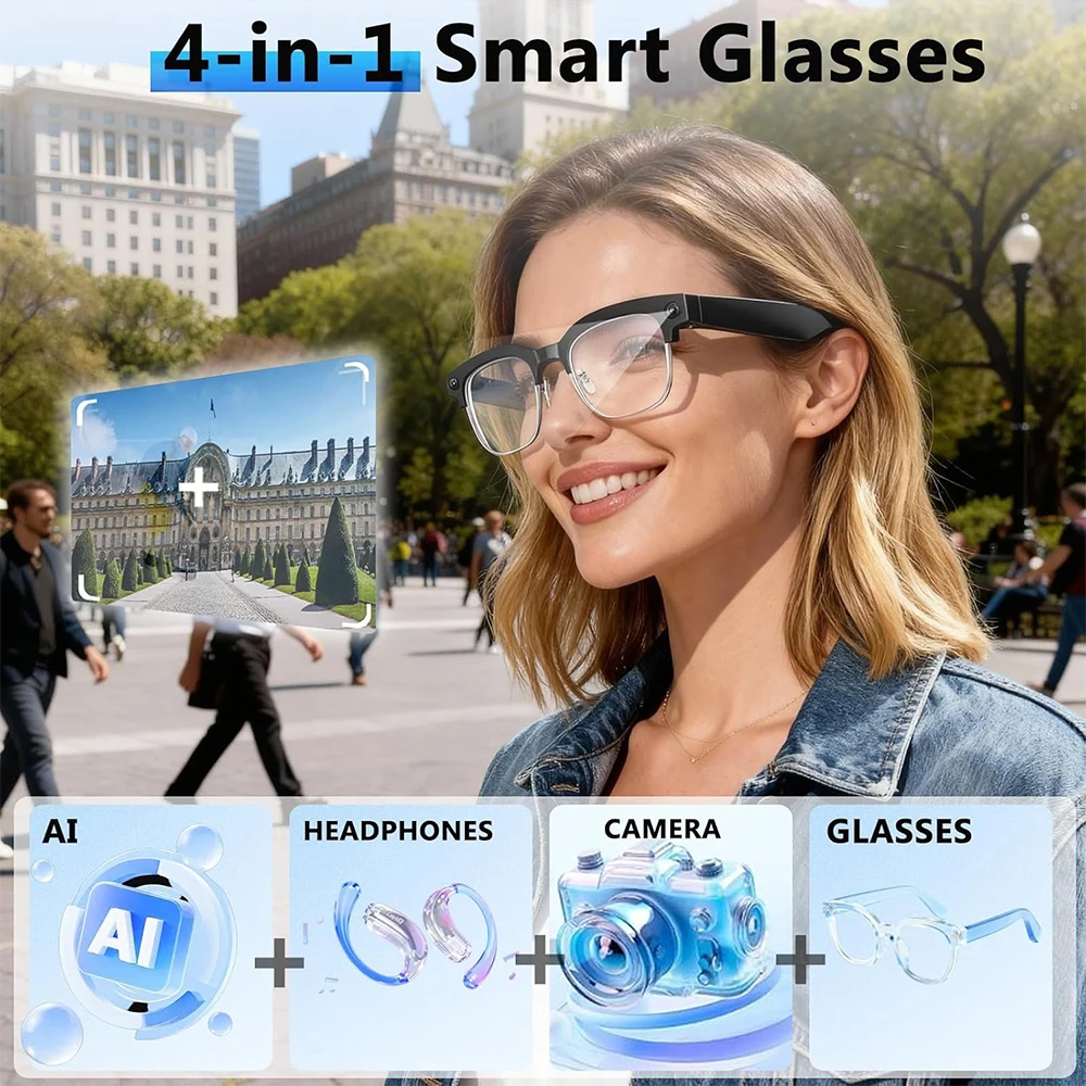 4K Smart AI Glasses 8MP Camera - Photography Unit recensione e prezzo