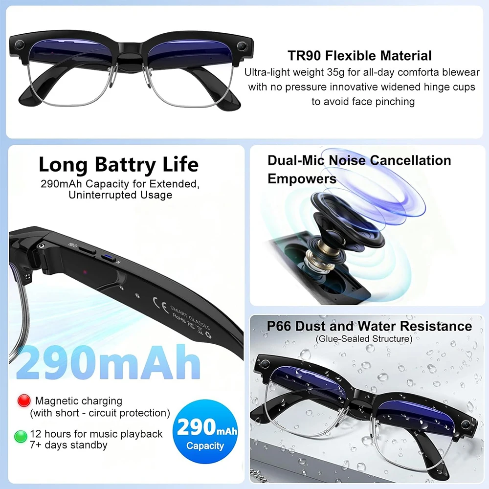 4K Smart AI Glasses 8MP Camera - Photography Unit recensione e prezzo