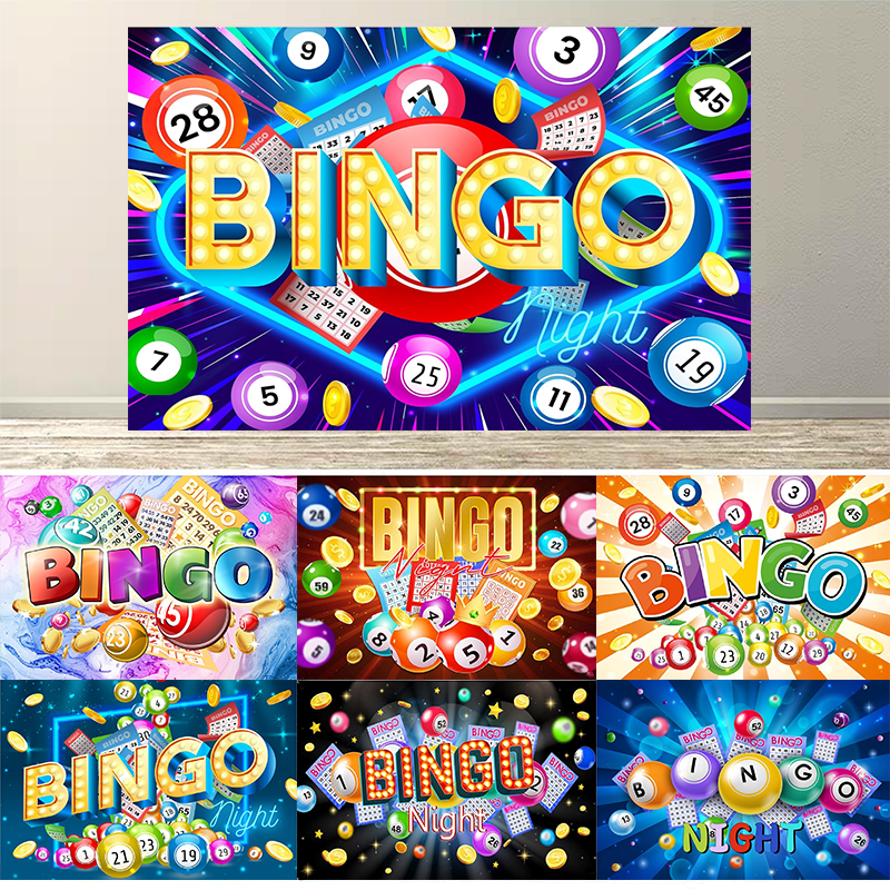 Colorful Bingo Night Backdrop  - Photography Contest recensione e prezzo
