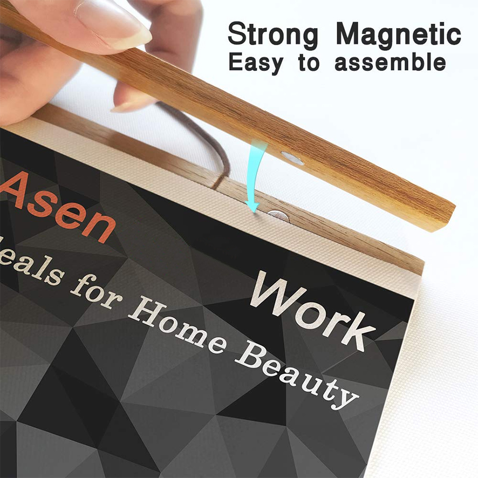 1PC Magnetic Wooden Picture Ha - Photography Exhibition recensione e prezzo