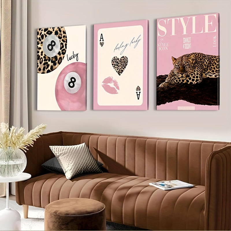 3pcs Leopard Cheetah Canvas Wa - Photography Design recensione e prezzo