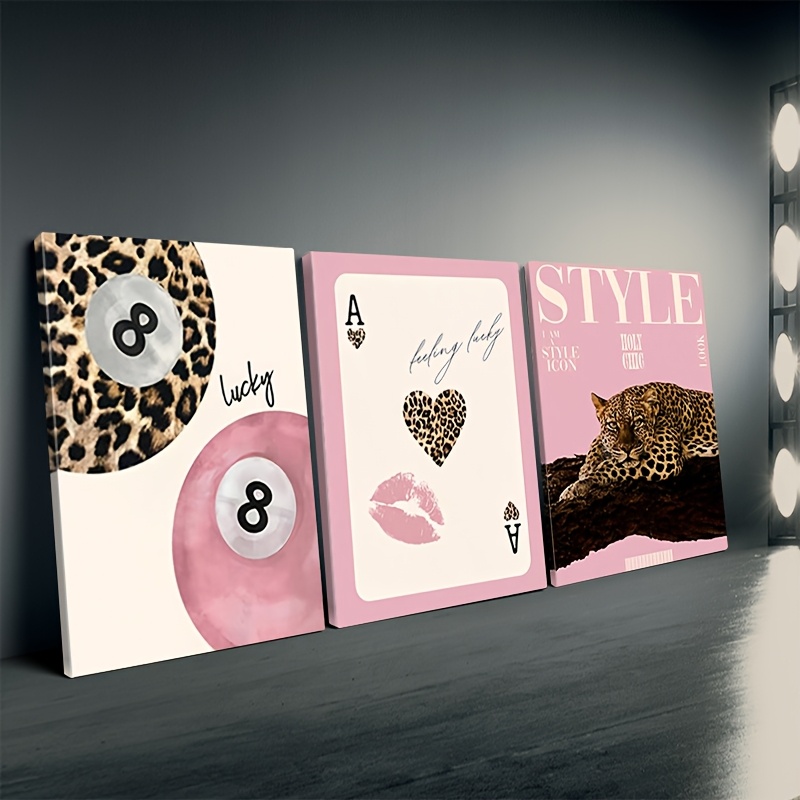 3pcs Leopard Cheetah Canvas Wa - Photography Design recensione e prezzo