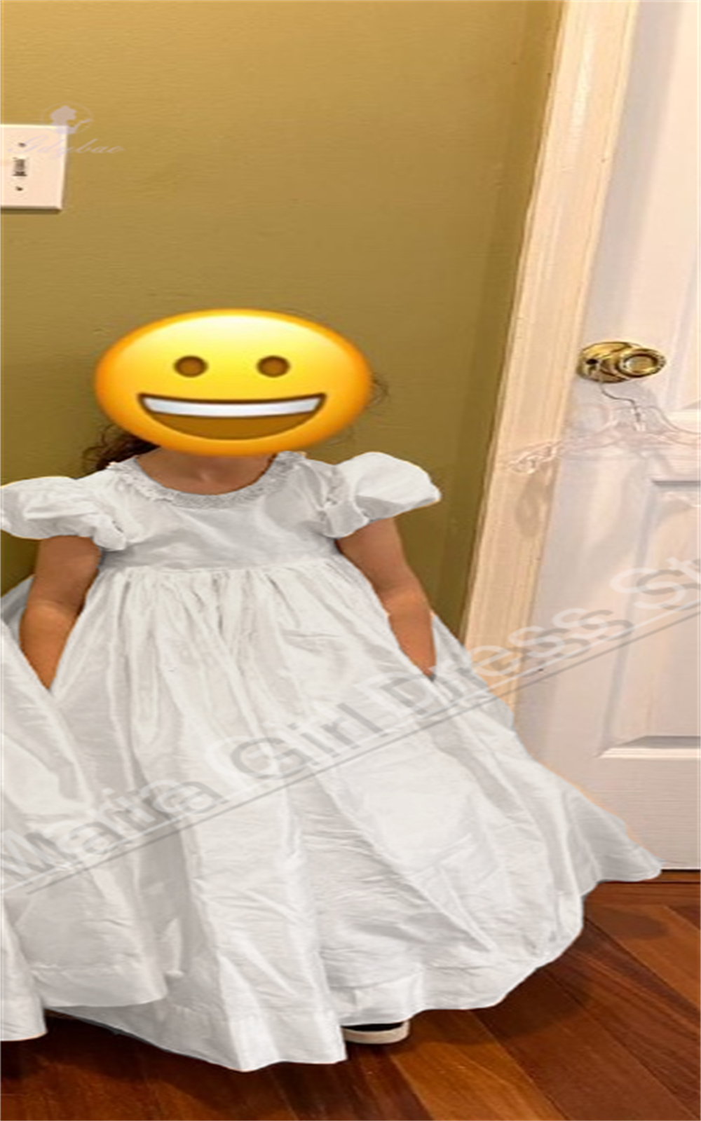 White Satin Elegant Girls Dres - Photography Contest recensione e prezzo