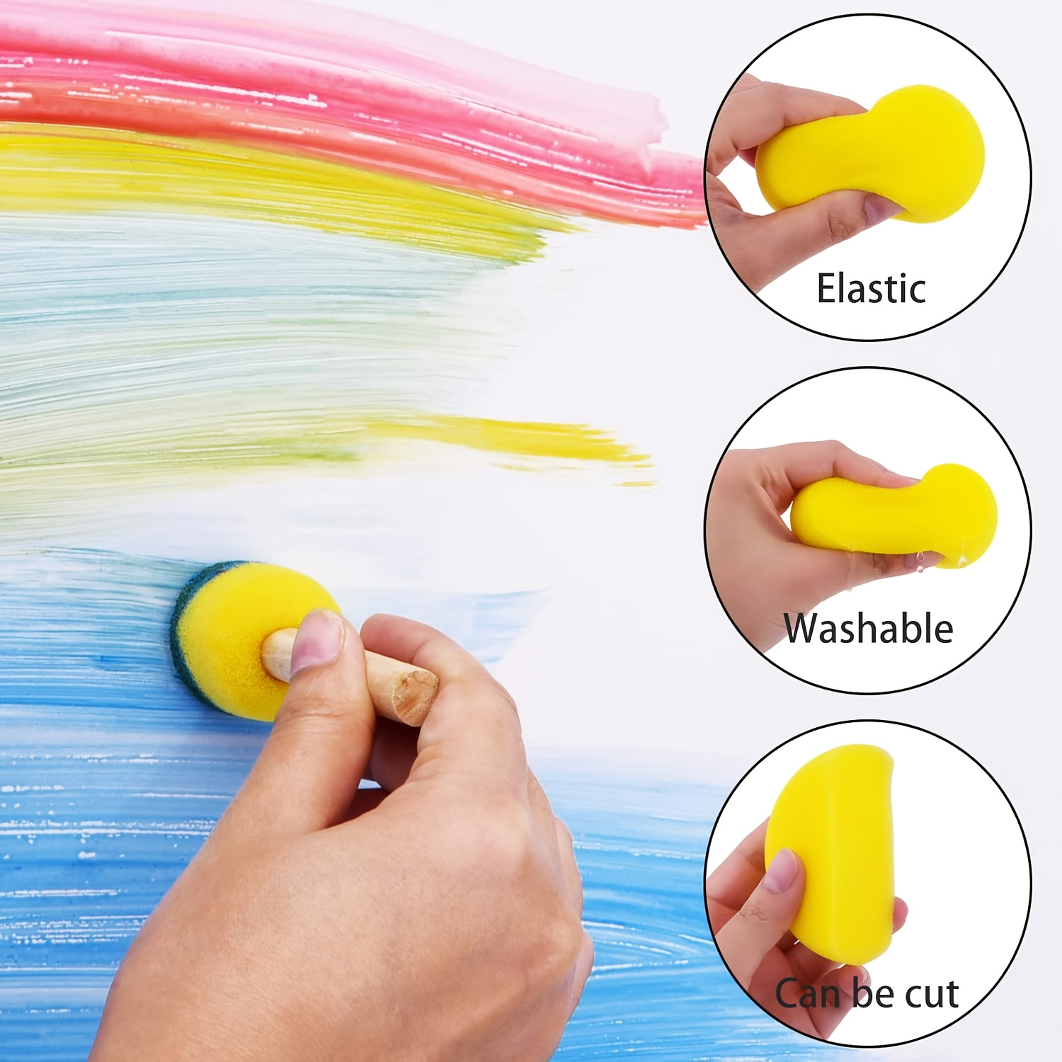28 Pieces Round Sponge Brush,  - Photography Technique recensione e prezzo