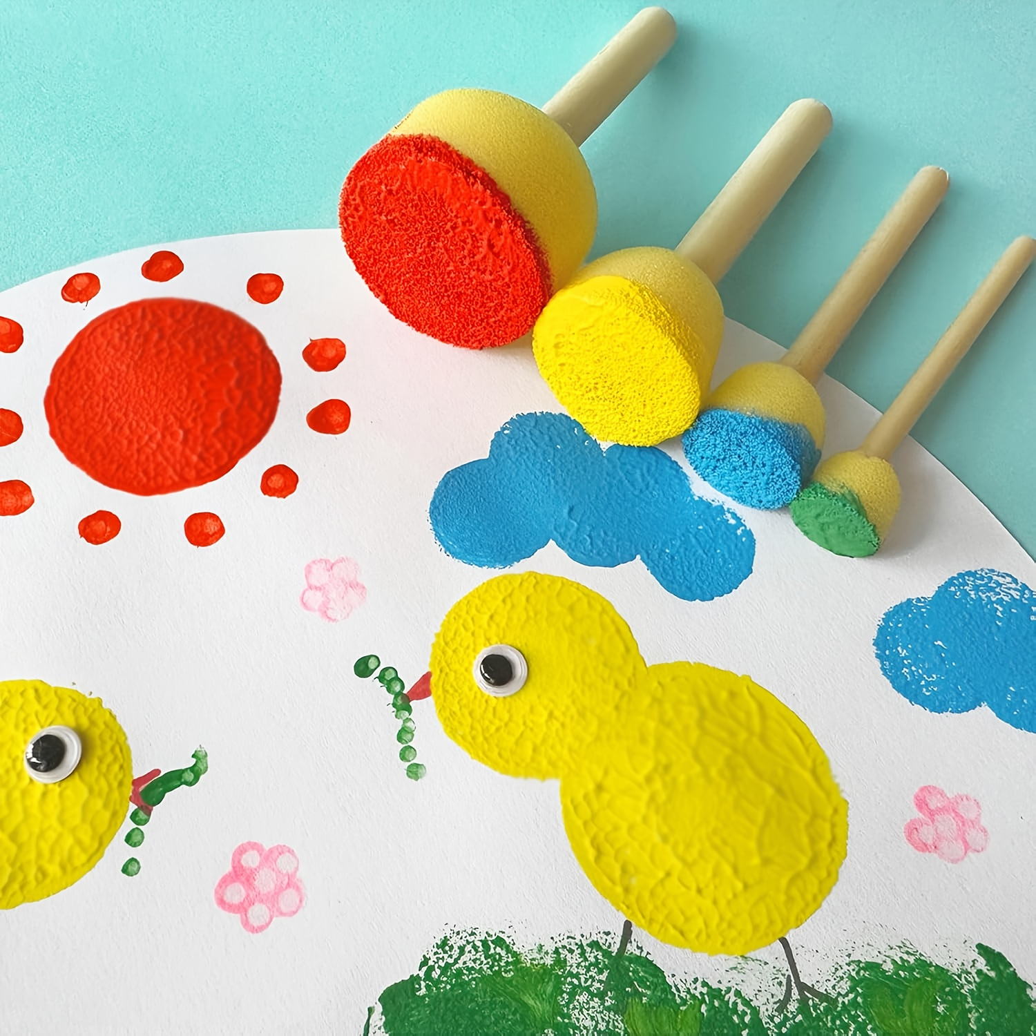 28 Pieces Round Sponge Brush,  - Photography Technique recensione e prezzo