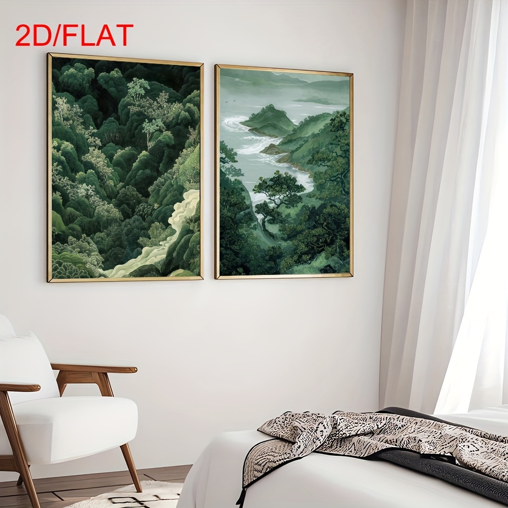 2pcs Modern Green Forest Mount - Photography Design recensione e prezzo