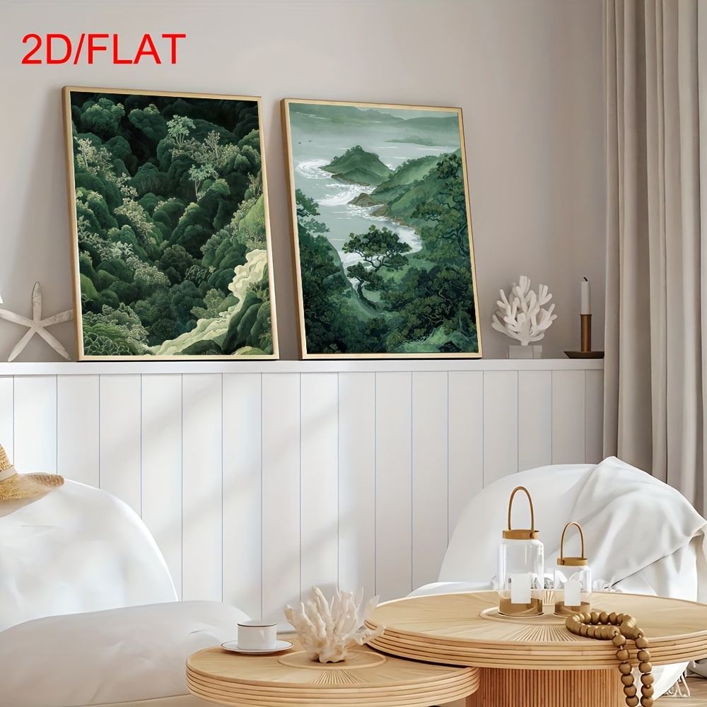 2pcs Modern Green Forest Mount - Photography Design recensione e prezzo